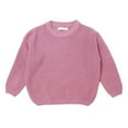 thumbnail image 1 of Baywell Toddler Girl Boy Knit Sweater Round Neck Long Sleeve Pullover Sweatshirt Winter Warm Cable Knit Sweater for Kids Boy Girl 18M-7Y, 1 of 7