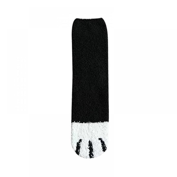 Baywell Winter Cat Claws Cute Thick Warm Sleep Floor Socks,Cat Paw Slipper Socks for Girls,Women