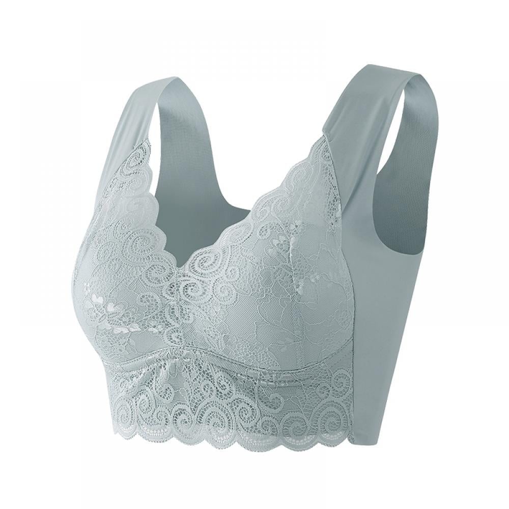 Lace Racer Baywell Women Lace Racerback Bralette Padded Deep V Neck Crop Top ...