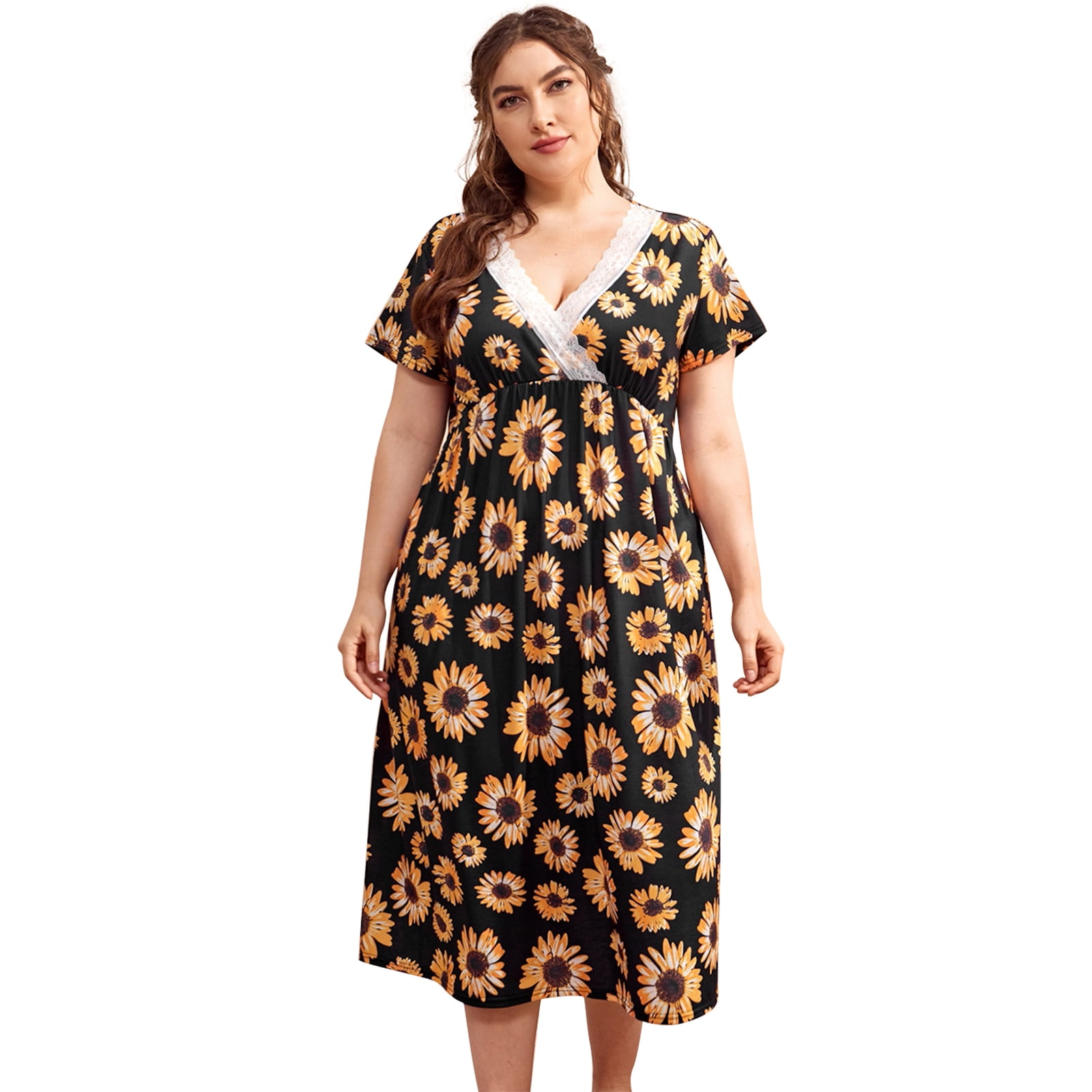 Baywell Women Nightgowns, made of Polyester 95 spandex 5 Lightweight