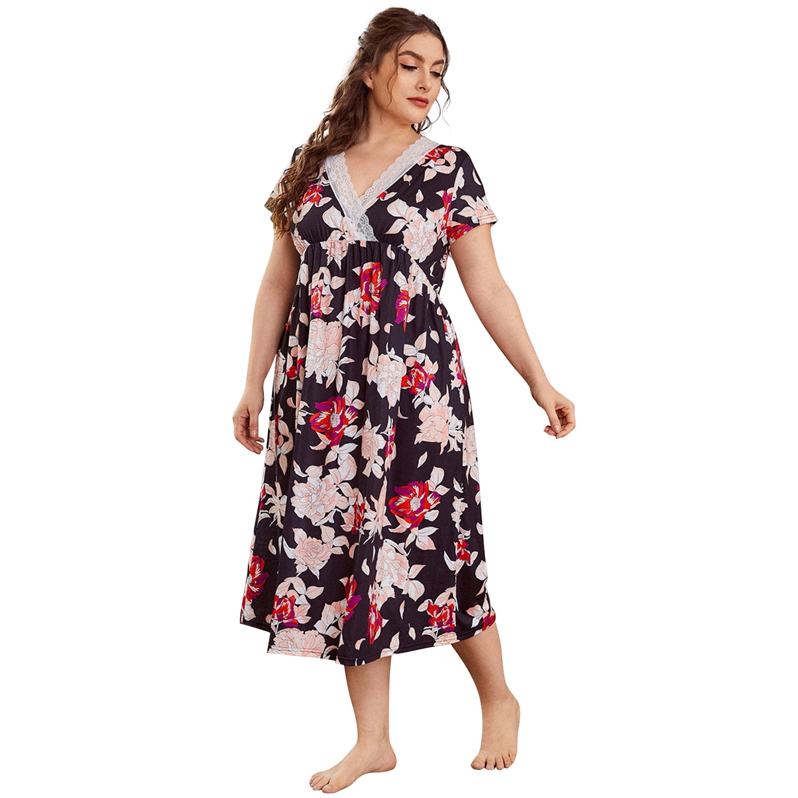 Baywell Women Nightgowns, made of Polyester 95 spandex 5 Lightweight