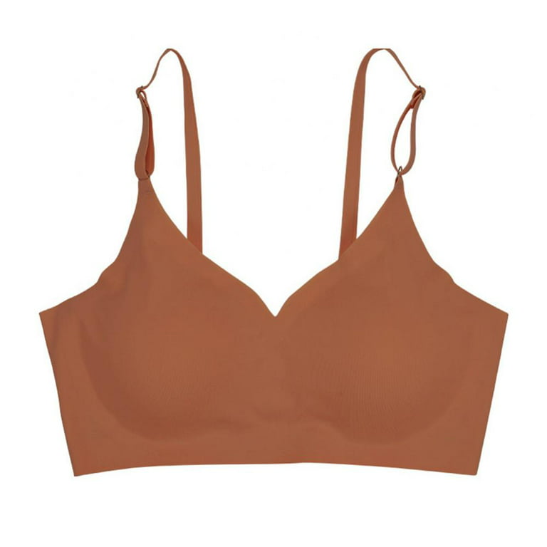 Baywell Women's Activewear Natural Beauty Seamfree Molded Cup Bralette  Khaki L