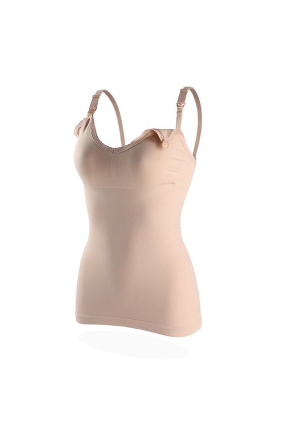 Women's Clip Down Nursing Tank Tops with Built in Bra for Breastfeeding, Womens Postpartum Breastfeeding Camisole, Breathable Seamless Padded Sleep Cami Bras, L-2XL