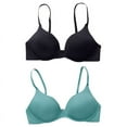 thumbnail image 1 of Baywell Women's Easy Does It Underarm Smoothing with Seamless Stretch Wireless Lightly Lined Comfort Bra, 2 Packs, 34/75AB, 1 of 8
