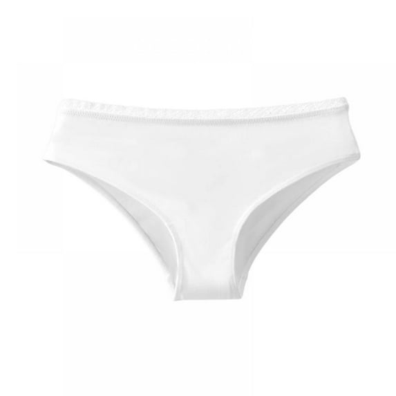 Baywell Women's Seamless Underwear Bikini Panties No Show Low Rise Breathable Hipster Panty White XL