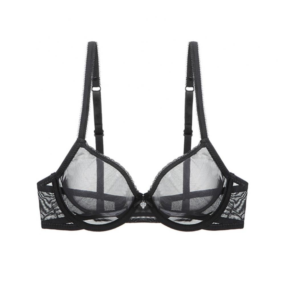 Women's Lace Balconette Plus Size Unlined Underwire Push Up Bra main image 1