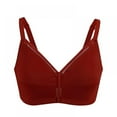 thumbnail image 1 of Baywell Women's Ultra-thin Oversized Bra Sexy Lingerie Women's Big Breasts Appear Small Micro Gathered Underwear Red 70B/US 32B, 1 of 10