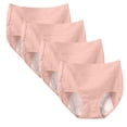 thumbnail image 1 of Baywell Womens 4 Pack Menstrual Period Underwear Plus Size Physiological Panties Mid Waist Cotton Postpartum Ladies Panties Menstrual Leak Proof Protective Briefs, 2XL-6XL, 1 of 8