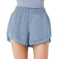 thumbnail image 1 of Baywell Womens High Waisted Athletic Shorts Elastic Casual Summer Running Shorts Quick Dry Gym Workout Shorts Blue S-2XL, 1 of 9