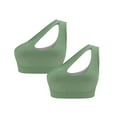 thumbnail image 1 of Baywell Womens One Shoulder Sports Bras Workout Yoga Bras Sexy Cute Medium Support Crop Tops Green US XS-XL, 1 of 6