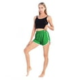 thumbnail image 1 of Baywell Yoga Short Pants Sports Shorts Gym Dance Workout Shorts Dolphin Running Athletic Shorts for Women Green US 10, 1 of 7