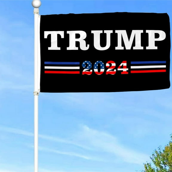Bayyon 2024 Trump US Election Flag Banner with Grommets 3x5Feet Man cave Decor 2