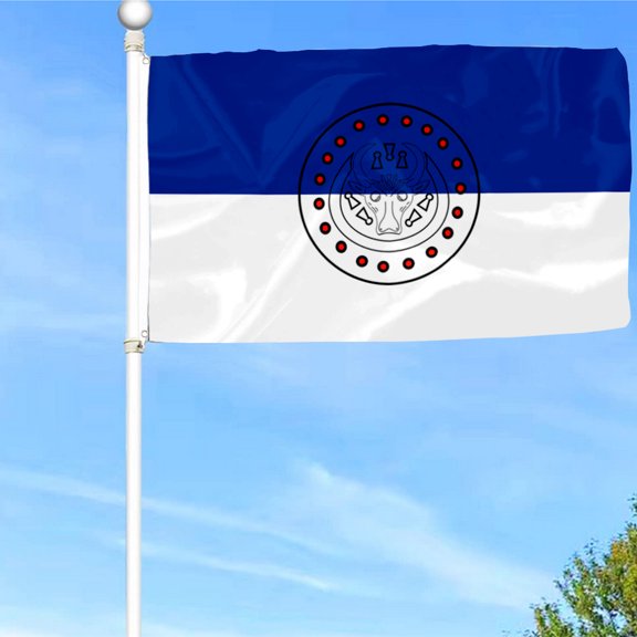 Bayyon 9th Century Slavic Tribe Radimichians Flag Banner with Grommets 3x5Feet Man cave Decor