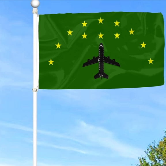 Bayyon Airplane Flag Banner with Grommets 3x5Feet Man cave Decor