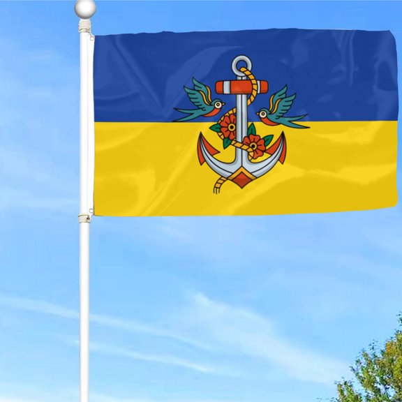 Bayyon Anchor Flag Banner with Grommets 3x5Feet Man cave Decor