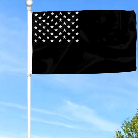 Bayyon Black and White American Protest Flag Banner with Grommets 3x5Feet Man cave Decor