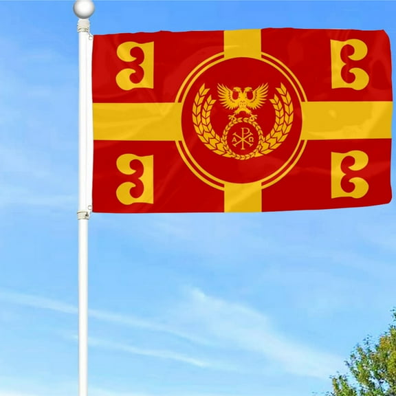 Bayyon Byzantine Imperial Ensign Flag Banner with Grommets 3x5Feet Man cave Decor