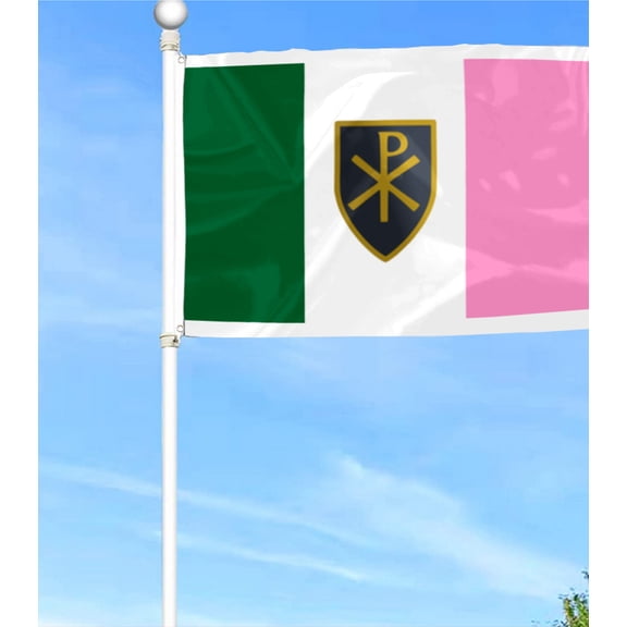 Bayyon Christian La Bloom Shield Flag Banner with Grommets 3x5Feet Man cave Decor