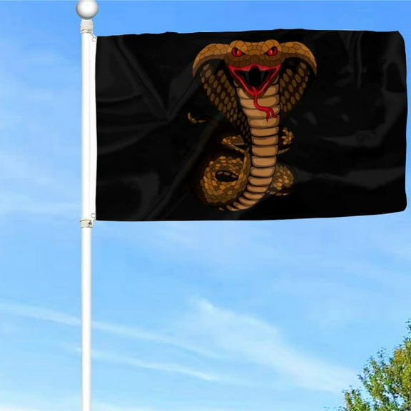 Bayyon Cobra Snake Monster Flag Banner with Grommets 3x5Feet Man cave Decor