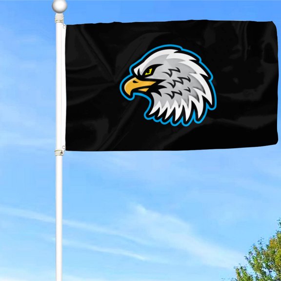 Bayyon Eagle Head Flag Banner with Grommets 3x5Feet Man cave Decor