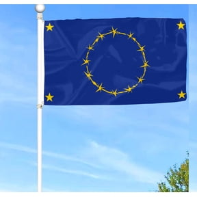 Bayyon European Union Flag Banner with Grommets 3x5Feet Man cave Decor