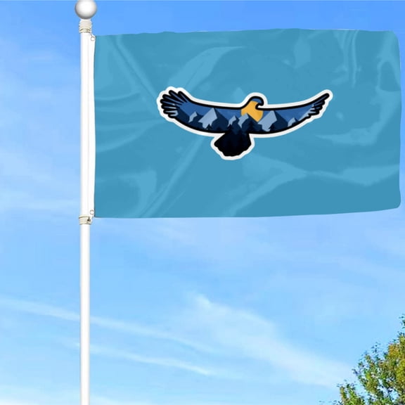 Bayyon Flying Eagle Flag Banner with Grommets 3x5Feet Man cave Decor