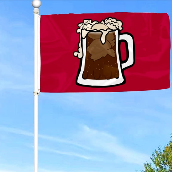 Bayyon Foot Beer Mug Flag Banner with Grommets 3x5Feet Man cave Decor 2