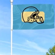 Bayyon Football Helmet Flag Banner with Grommets 3x5Feet Man cave Decor