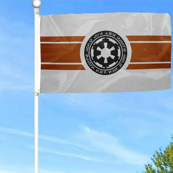 Bayyon Galactic Empire Rebel Alliance Flag Banner with Grommets 3x5Feet Man cave Decor