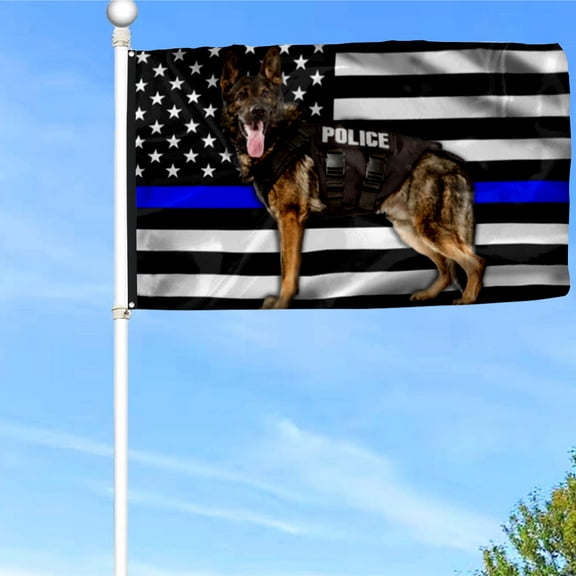 Bayyon German Shepherd Dog Unit K-9 Grommet Flag Banner with Grommets 3x5Feet Man cave Decor