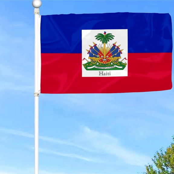 Bayyon Haiti Flag Banner with Grommets 3x5Feet Man cave Decor 2