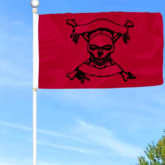 Bayyon Halloween Skull Flag Banner with Grommets 3x5Feet Man cave Decor 3