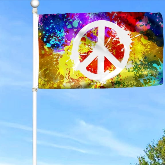 Bayyon Hippie Grommet Flag Banner with Grommets 3x5Feet Man cave Decor