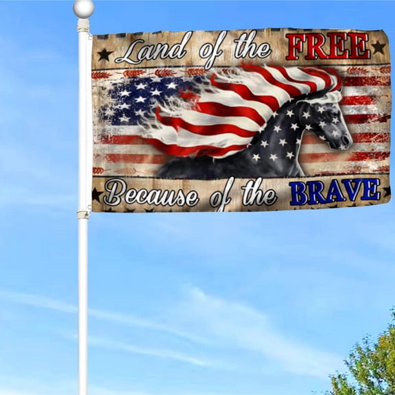 Bayyon Horse Grommet Flag Beyond Flag Banner with Grommets 3x5Feet Man cave Decor