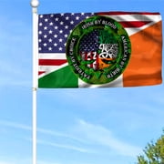 Bayyon Irish American Grommet Flag Celtic Cross Saint Patrick s Day Flag Banner with Grommets 3x5Feet Man cave Decor