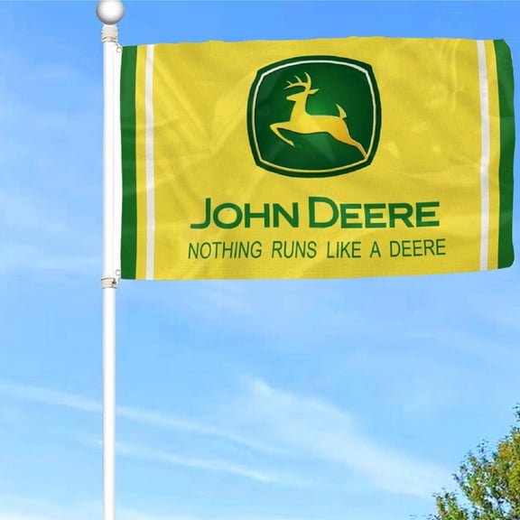 Bayyon John Deere Flag Banner with Grommets 3x5Feet Man cave Decor