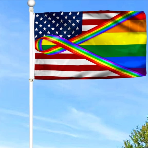 Bayyon LGBT Grommet Flag Pride Month Flag Banner with Grommets 3x5Feet Man cave Decor