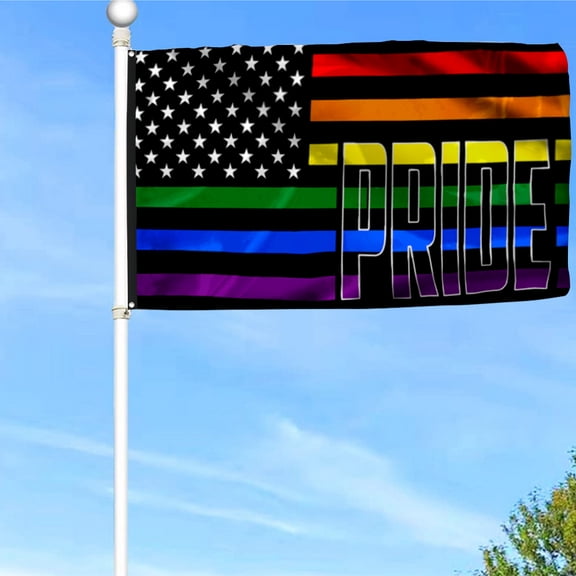 Bayyon LGBT Pride Month Grommet Flag Banner with Grommets 3x5Feet Man cave Decor