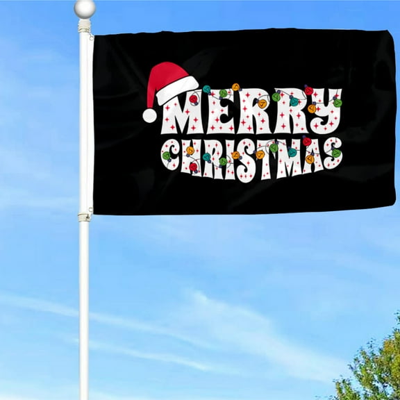 Bayyon Merry Christmas Flag Banner with Grommets 3x5Feet Man cave Decor 8