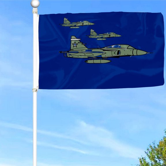 Bayyon Military Fighter Jet Flag Banner with Grommets 3x5Feet Man cave Decor