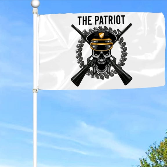 Bayyon Military Skull Flag Banner with Grommets 3x5Feet Man cave Decor