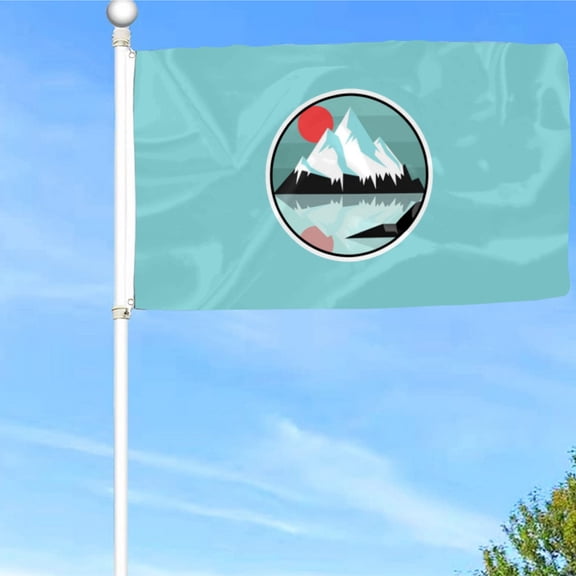 Bayyon Mountain Landscape Flag Banner with Grommets 3x5Feet Man cave Decor