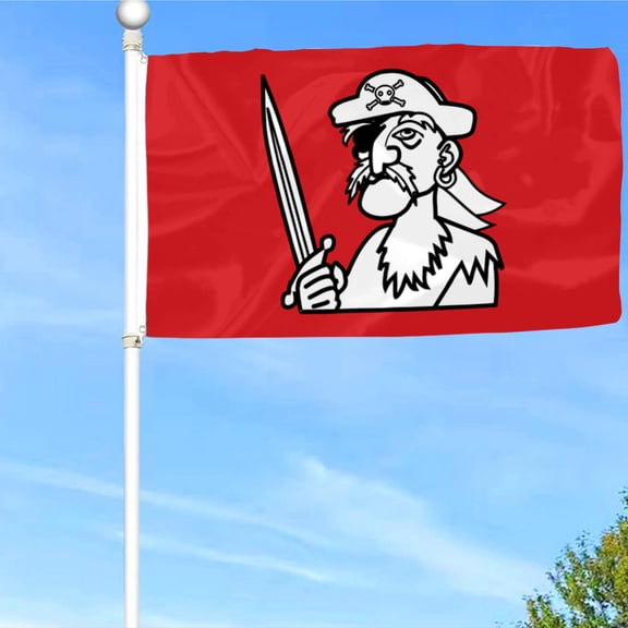 Bayyon Old Man Pirate Flag Banner with Grommets 3x5Feet Man cave Decor