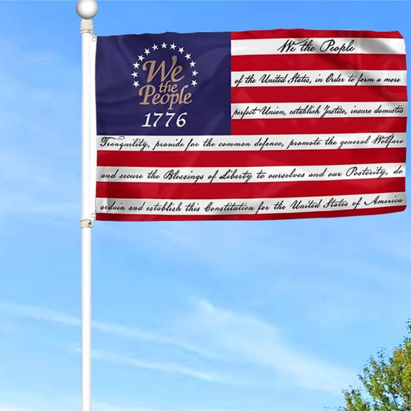Bayyon Patriot American Flag We The People Flag Banner with Grommets 3x5Feet Man cave Decor