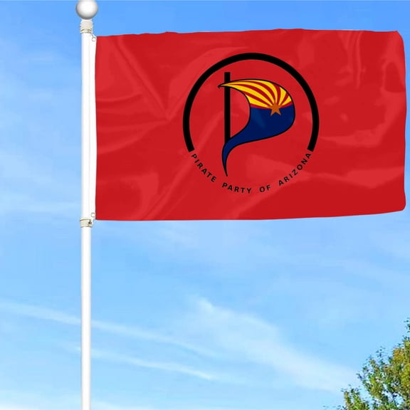Bayyon Pirate Party of Arizona Flag Banner with Grommets 3x5Feet Man cave Decor