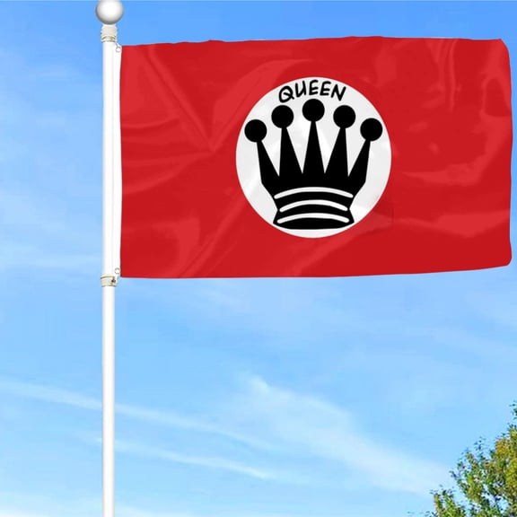 Bayyon Queen Flag Banner with Grommets 3x5Feet Man cave Decor