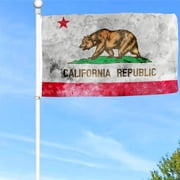 Bayyon Retro California Flag Banner with Grommets 3x5Feet Man cave Decor