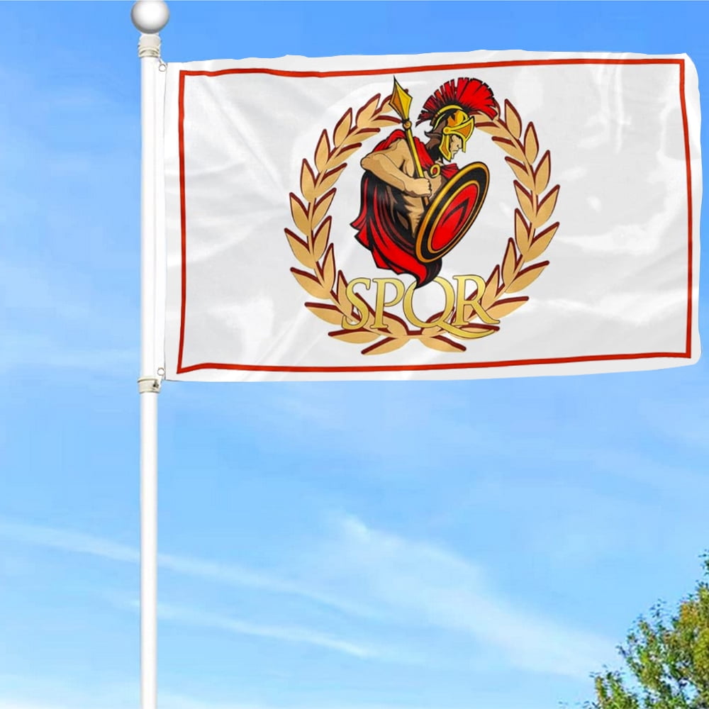 Bayyon Roman Empire SPQR Flag Banner with Grommets 3x5Feet Man cave ...