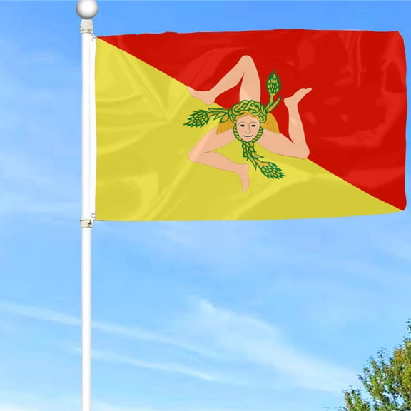Bayyon Sicily Flag Banner with Grommets 3x5Feet Man cave Decor 2