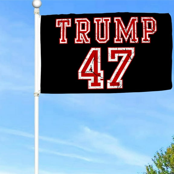 Bayyon TRUMP 47 US Elections Flag Banner with Grommets 3x5Feet Man cave Decor